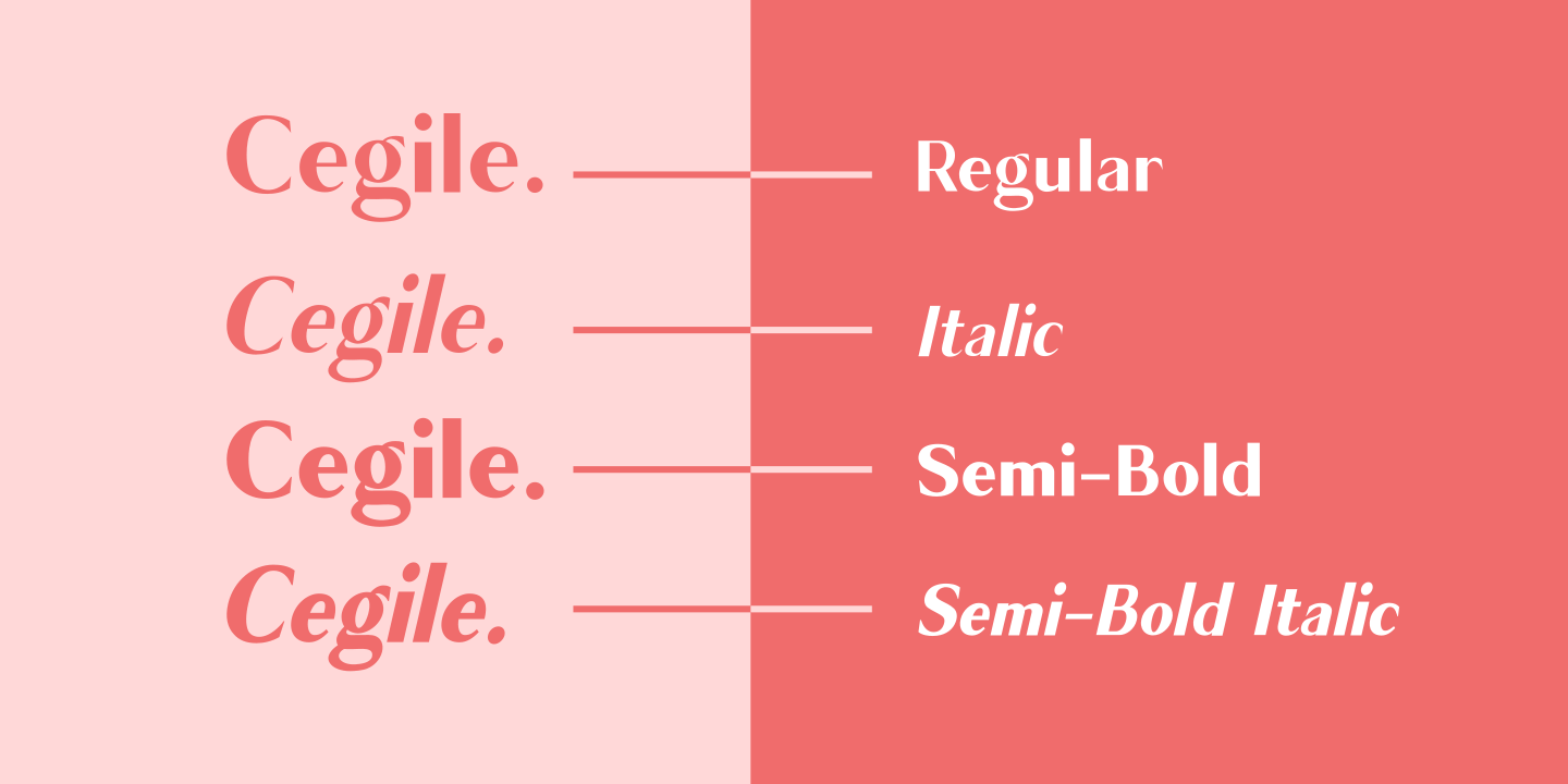 Example font Cagile #10